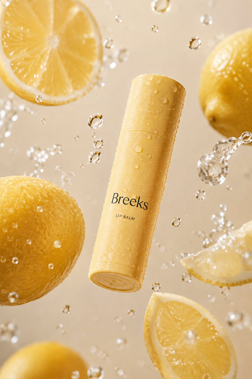 Lip balm Breeks — still life con limoni